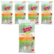3M Scotch-Brite 百利 抗菌鋁網海綿菜瓜布, 顏色隨機, 5個