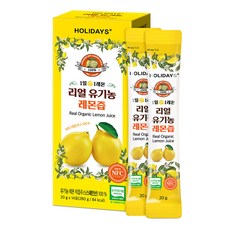 홀리데이즈 NFC 착즙 100% 리얼 유기농 레몬즙 14포, 280g, 1개