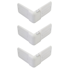 aguard L型抽屜安全鎖 可安裝於抽屜櫃、裝飾櫃、藥箱等尖角處, 3個