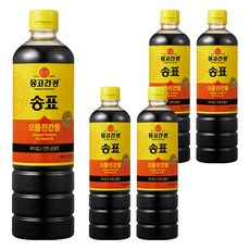 몽고간장 송표 으뜸진간장, 900ml, 5개