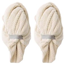 乾髮神器2代 超強力吸水乾髮帽 KDOT-980 白色 快速乾髮 呵護秀髮, 2個