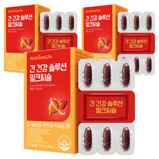 뉴트리원 라이프 간 건강 솔루션 밀크씨슬 21g, 30정, 3개