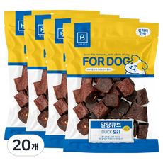 브리더랩 강아지 포 독 말랑큐브, 120g, 20개, 오리고기맛