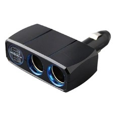 Kashimura 電源插座 + 2USB 24V專用 USB合計4.8A 自動辨識手機品牌 支援高速充電, 2孔, 1個