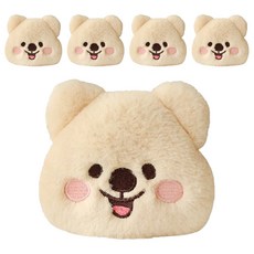 키키쿼카 얼굴 핫팩인형 하삐 크림 10cm, 5개