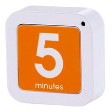 KAI 貝印 5分鐘計時器 附電池 DH-6170 4.5 x 4.5 x 1.5cm, 1個, 白色
