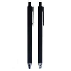 sun-star metacil 按壓式金屬免削可擦永恆鉛筆 H 145 x 10mm 8g, 黑色, 2支