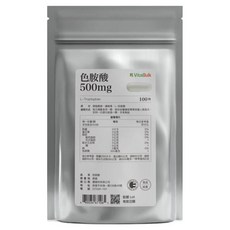 VitalBulk 色胺酸, 500mg, 100顆, 1包