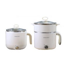 KRANZT 雙煮電飯鍋1.8L+1.2L套組, CND-1903-15（象牙）