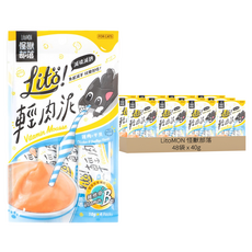 LitoMON 怪獸部落 輕肉泥 4條, 雞肉 + 干貝, 40g, 48袋