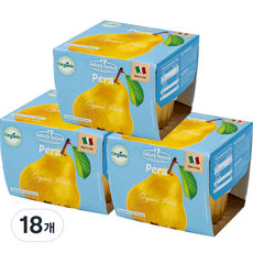 네츄럴누바 유기농 생과일 퓨레, 배, 18개, 100g