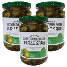 Ssenfood 切片酸黃瓜, 500g, 3個