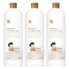 쉼표365 베이킹소다 식기세척기 세제 본품, 1L, 3개