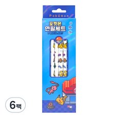 寶可夢4入鉛筆組, 6包, 隨機出貨