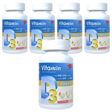 good Life 得意人生 維生素D3 400IU 膠囊, 120顆, 5罐