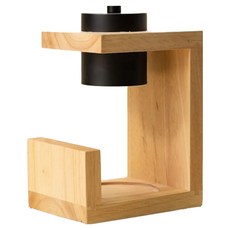 GOLLA 原色實木燈 實木融蠟燈 16*25cm, 黑色