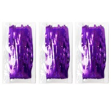 市集風 珍珠亮片派對門簾 3入, 紫色