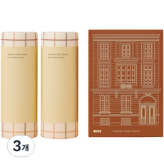 마켓올슨 빨아쓰는 행주 시그니처 브라운 키친타올, 2롤, 3개