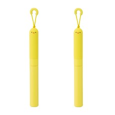 PuniLabo 攜帶型剪刀 A-7803-17, 小雞, 2支