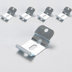 세류홈 브라켓 스냅 2.7cm, 실버, 5개