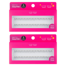 ccam bbak 人造單株假睫毛 包裝版 9mm Tique 1株, 2個, 黑色