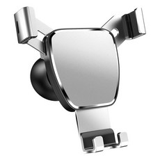 汽車出風口手機支架 鋁製款, 旗艦（鋁材）通風口支架,銀色, 1個