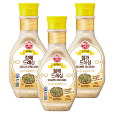 오뚜기 참깨 드레싱, 495g, 3개