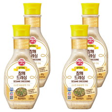 오뚜기 참깨 드레싱, 495g, 4개