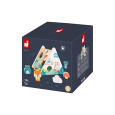 Janod 寶寶異想世界 森林形狀屋, 法國原創設計 清新馬卡龍色調, 1盒