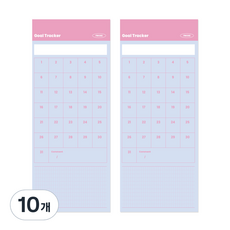 Recoz Day to Day 目標追蹤便條紙, 混合色, 50張, 10個