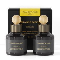 아이엠듀 퍼퓸 차량용 디퓨저 80ml 2p 세트, 일랑일랑, 1세트