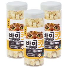 by CAT 喵洽普 新鮮鱈魚 貓咪凍乾零食 60g, 3罐