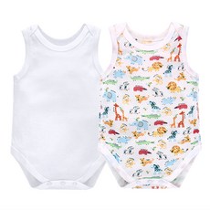 Mom's care 女童網眼無袖包屁衣 2入