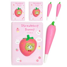 軟Q筆記本 + 原子筆組合, 隨機出貨, 3套