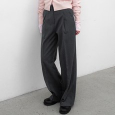 AtelierNain 女款長/基本長度Essential冬季雙褶褲 PT-5685