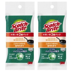 3M Scotch-Brite 百利 日系3層海綿菜瓜布 混合層壓, 綠色, 2個, 2組