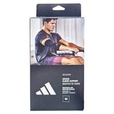 adidas 愛迪達 Recovery系列 肘關節用彈性透氣護套, 1個, 黑色