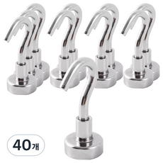 온코픽 네오디움 강혁한 자석, 실버, 40개