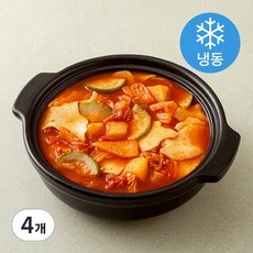 푸딩팩토리 얼큰 김치수제비 (냉동), 490g, 4개