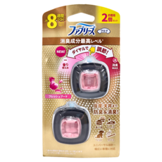 febreze 風倍清 夾式車用出風口消臭芳香劑 2個, 5ml, 1組, 清新花束