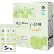바로생활 매실만난 양배추청 스틱, 300g, 5박스