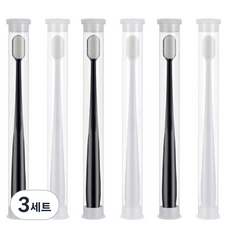 生活的技術超細萬支千毛牙刷 白色 3入+黑色 3入, 3組, 6入