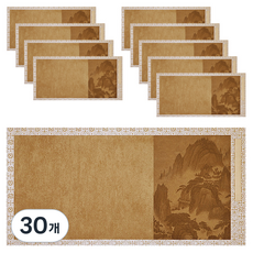 라벤티아 산수화 서예 작품 용지 타입3, 혼합색상, 30개