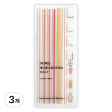 ICONIC 長型索引螢光標示膠帶 Mark 閱讀標籤 底線膠帶 11 SUNKISSED, 3個, 20入