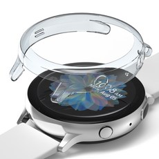 NUART Galaxy Watch Active 2全螢幕保護殼, Clear, 1個