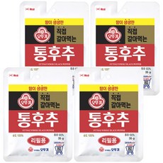 오뚜기 직접 갈아 먹는 통후추 리필용, 35g, 4개