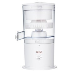 ikiiki 伊崎家電 飛旋式果物鮮榨機 12cm大口徑 一鍵鮮榨 最大容量200ml, IK-JB6001, 白色