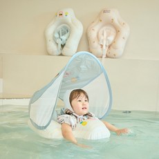 하베브릭스 유아용 스위밍 튜브, 베어스트라이프, 1개