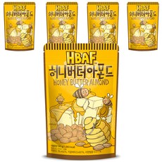 HBAF 허니버터 아몬드, 210g, 5개