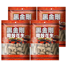 盛香珍 黑金剛帶殼花生, 160g, 4包